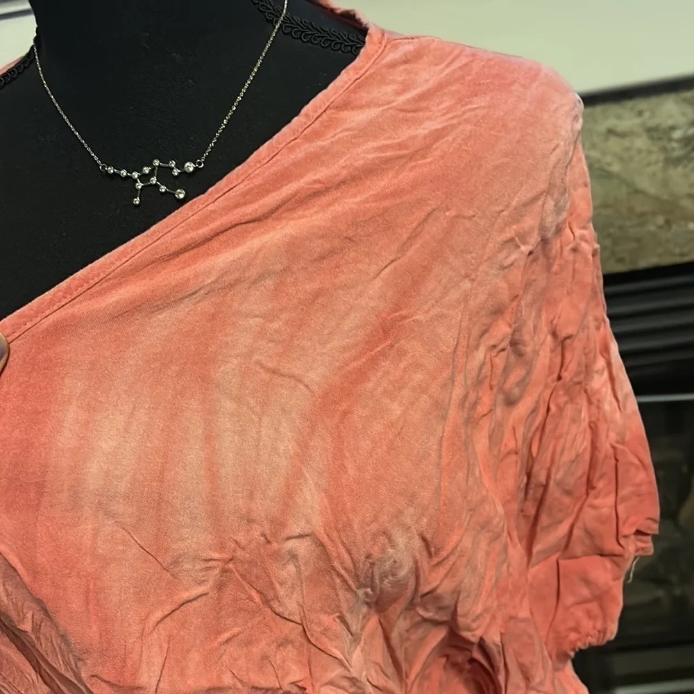 Pink Poly Esther Blouse - Picture 2 of 5